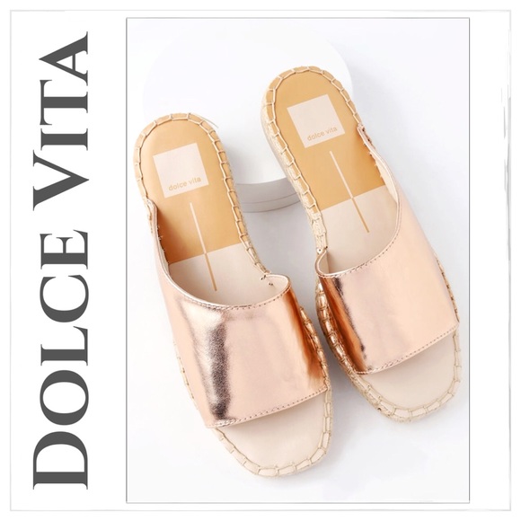 Dolce Vita Shoes - NEW Dolce Vita Rose Gold Vegan Espadrille Sandals